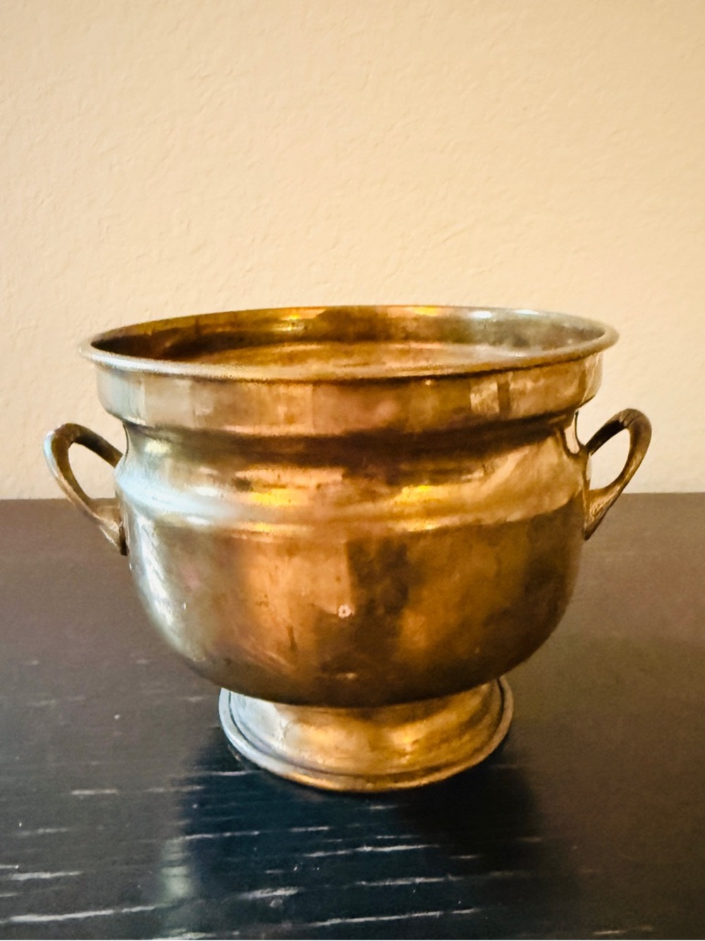 Vintage Brass Jardinière Planter